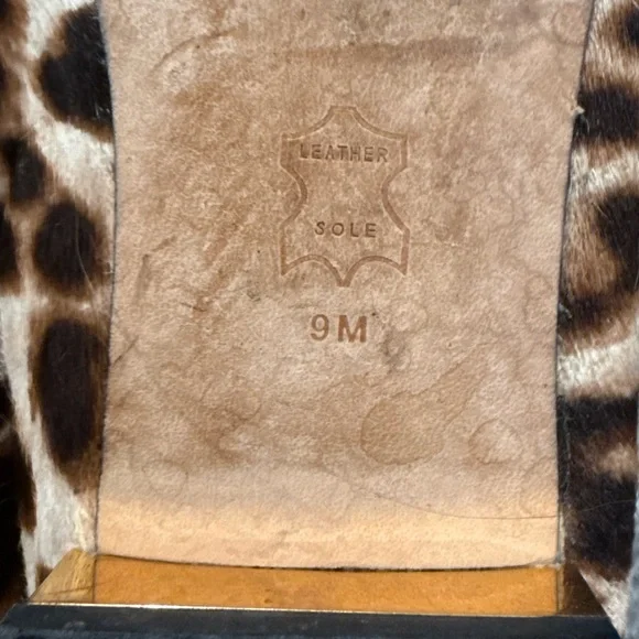 Tory Burch Gigi leopard print pointed toe flats, women's size 9 - Picture 10 of 13